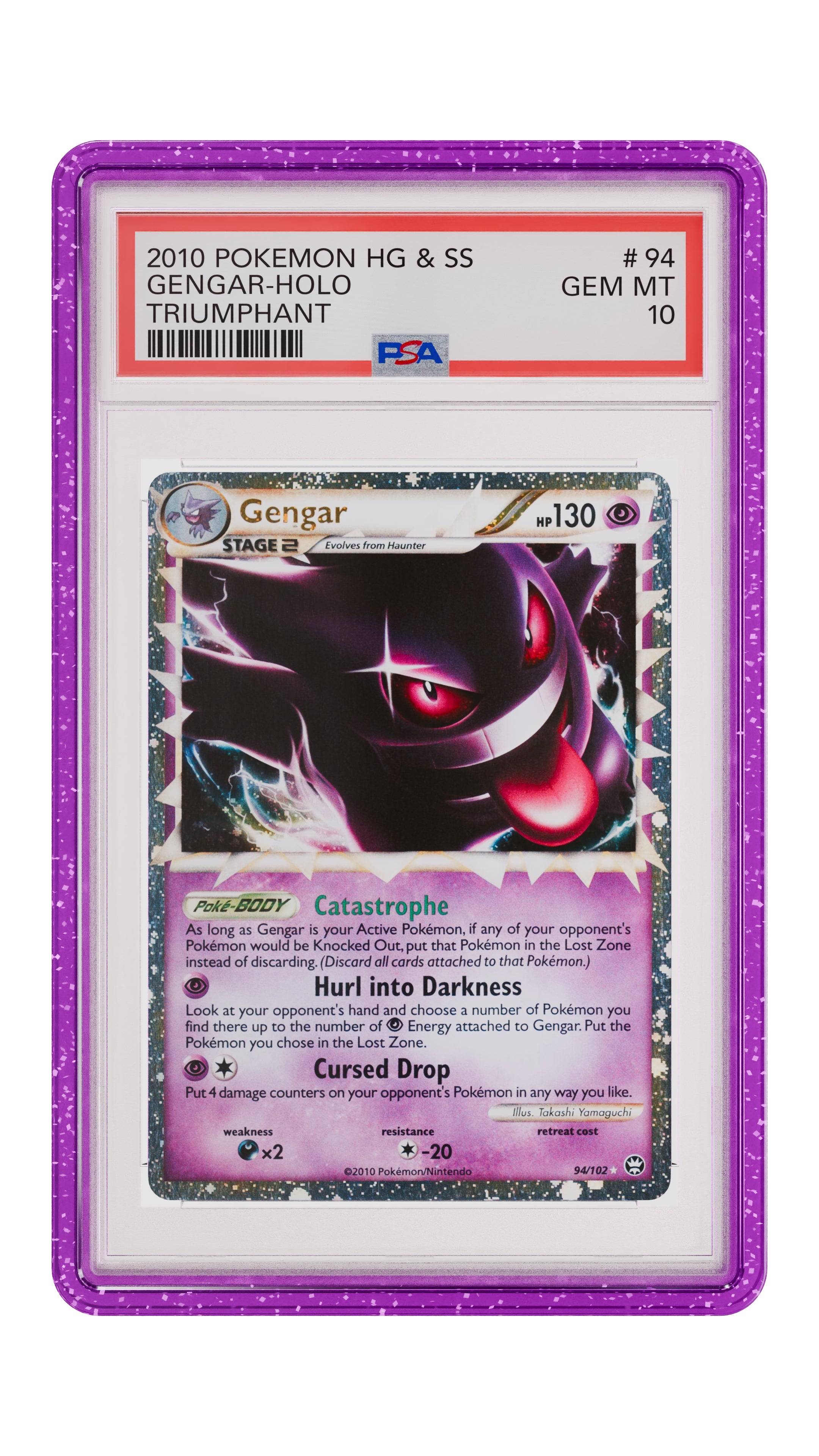 GradedGuard – Limited Edition Case – Purple Glitter (PSA)