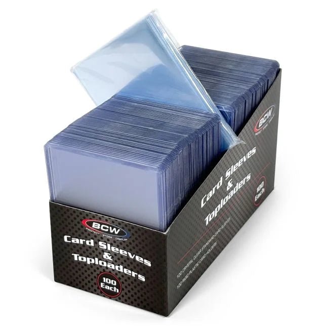 BCW – 100 Count Card Sleeve and Toploader Combo Pack - TAKARA TCG