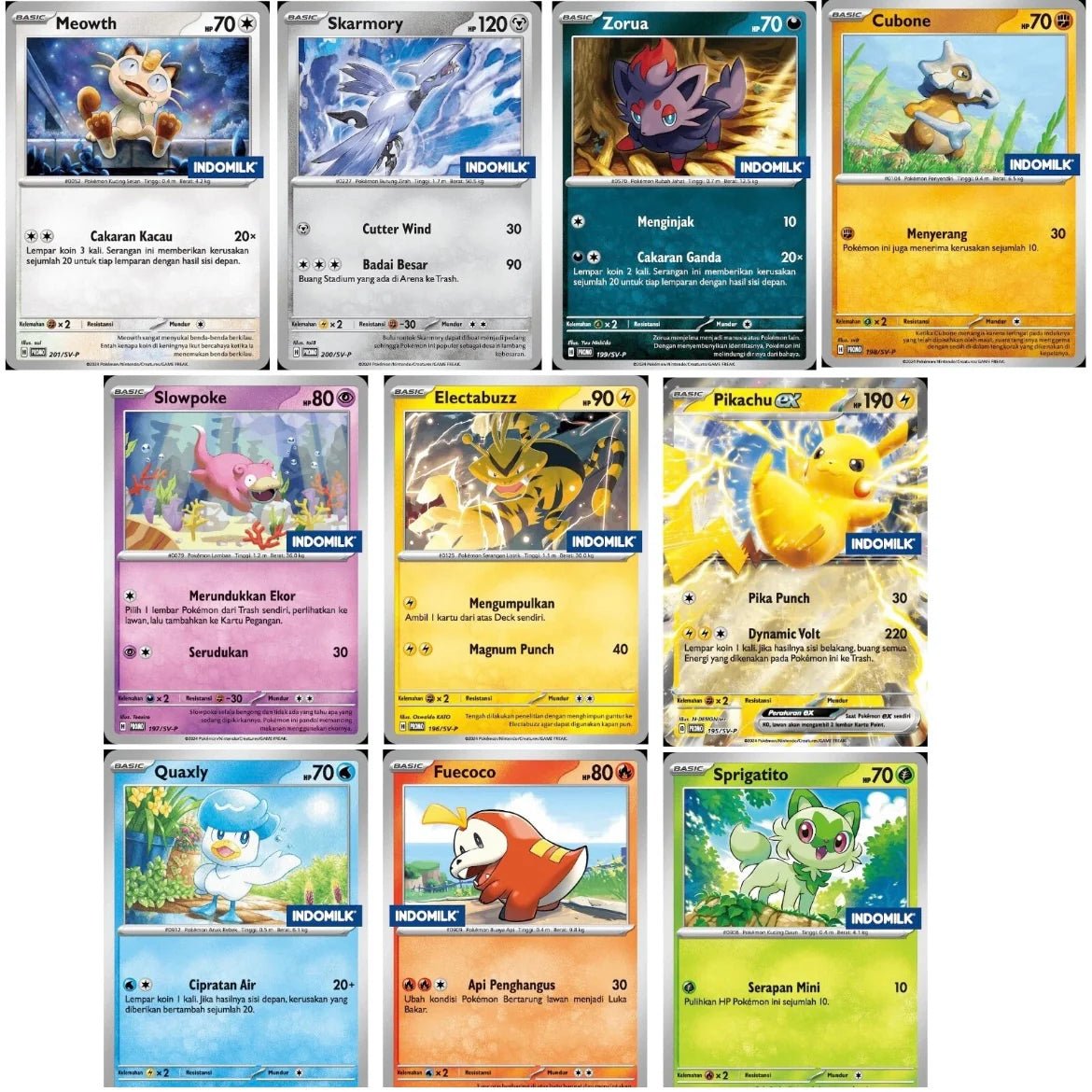 Pokémon – Indonesian Indomilk Promo Booster Pack - TAKARA TCG