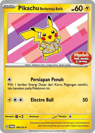 Pokémon – Pikachu Batik SV-P – Indonesian Sealed Promo Set