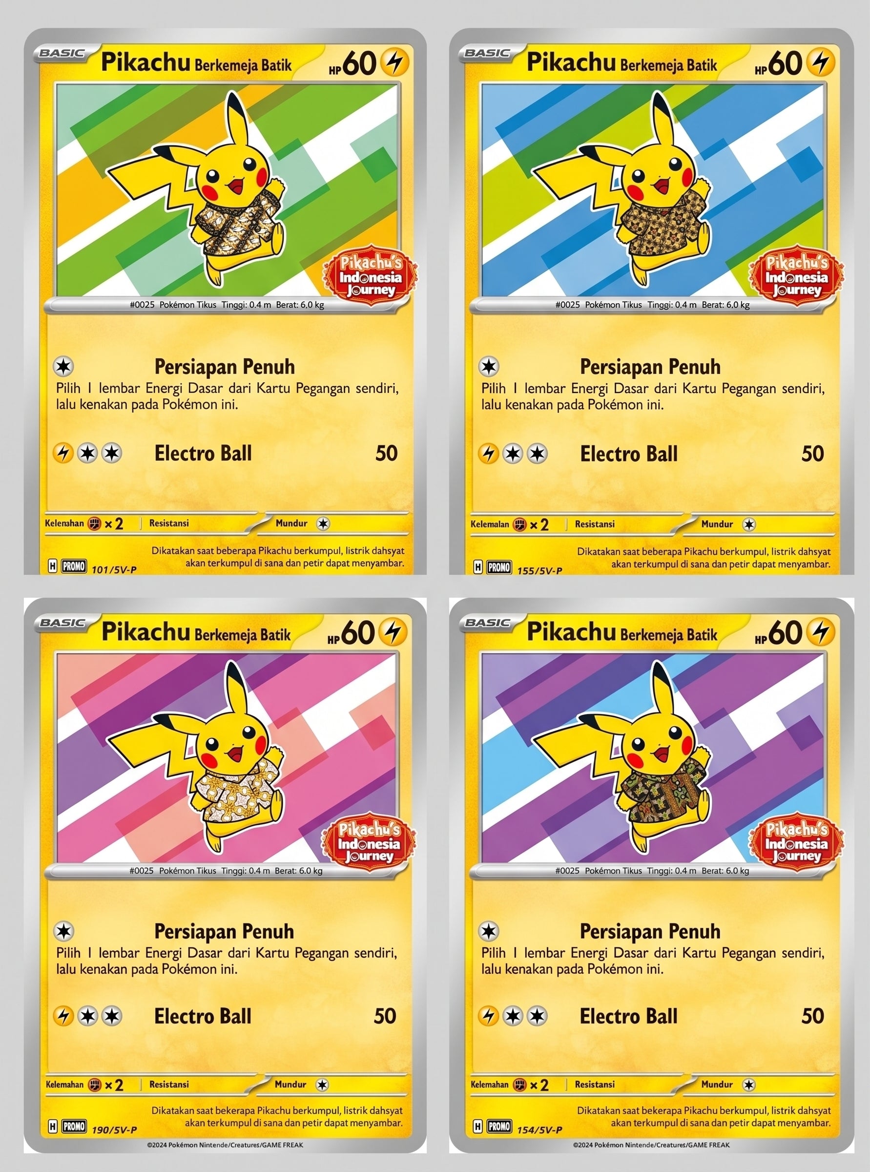 Pokémon – Pikachu Batik SV-P – Indonesian Sealed Promo Set