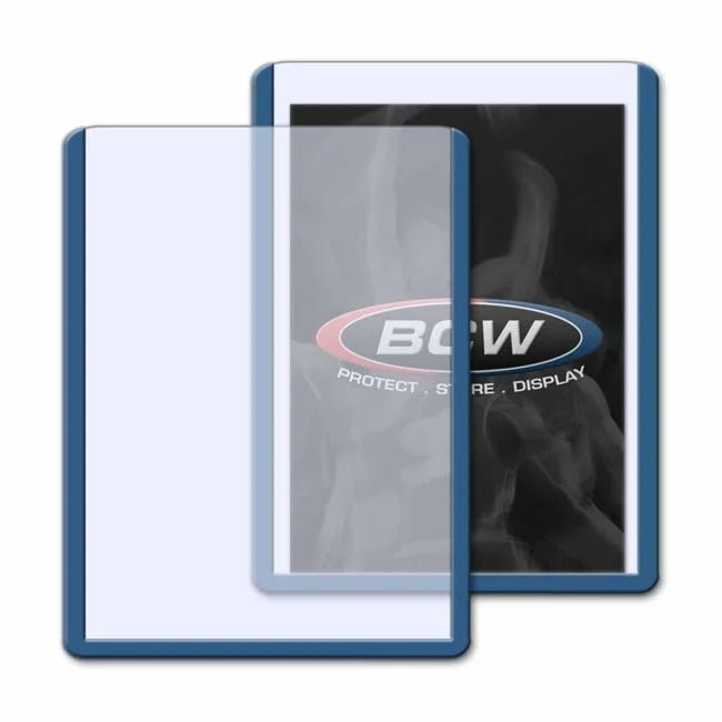 BCW – 3x4 Topload Card Holder - Blue Border - TAKARA TCG