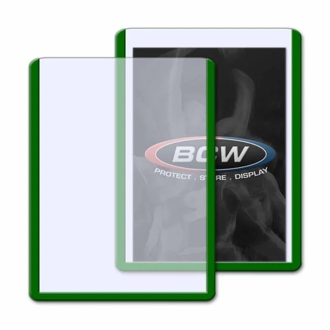 BCW – 3x4 Topload Card Holder - Green Border - TAKARA TCG