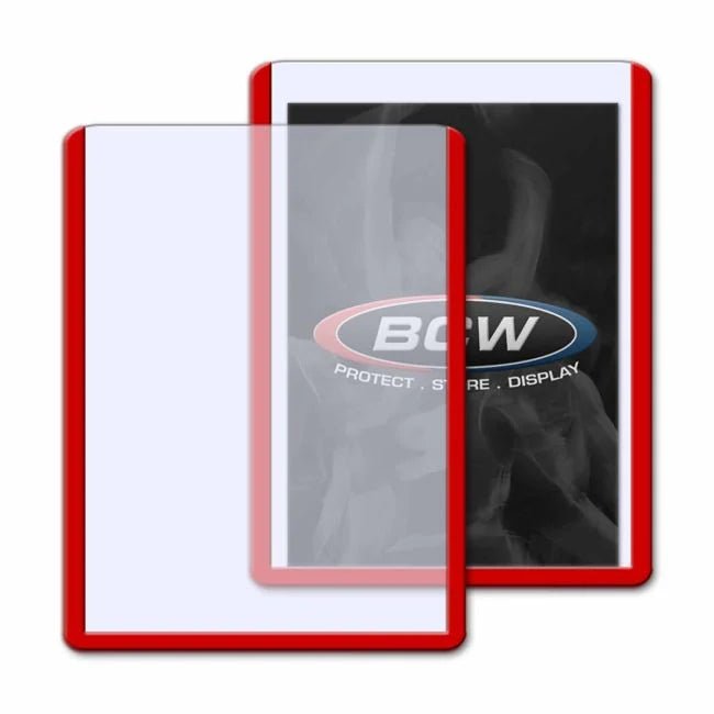 BCW – 3x4 Topload Card Holder - Red Border - TAKARA TCG