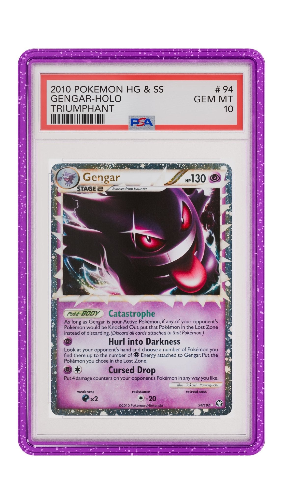 GradedGuard – Limited Edition Case – Purple Glitter (PSA) - TAKARA TCG