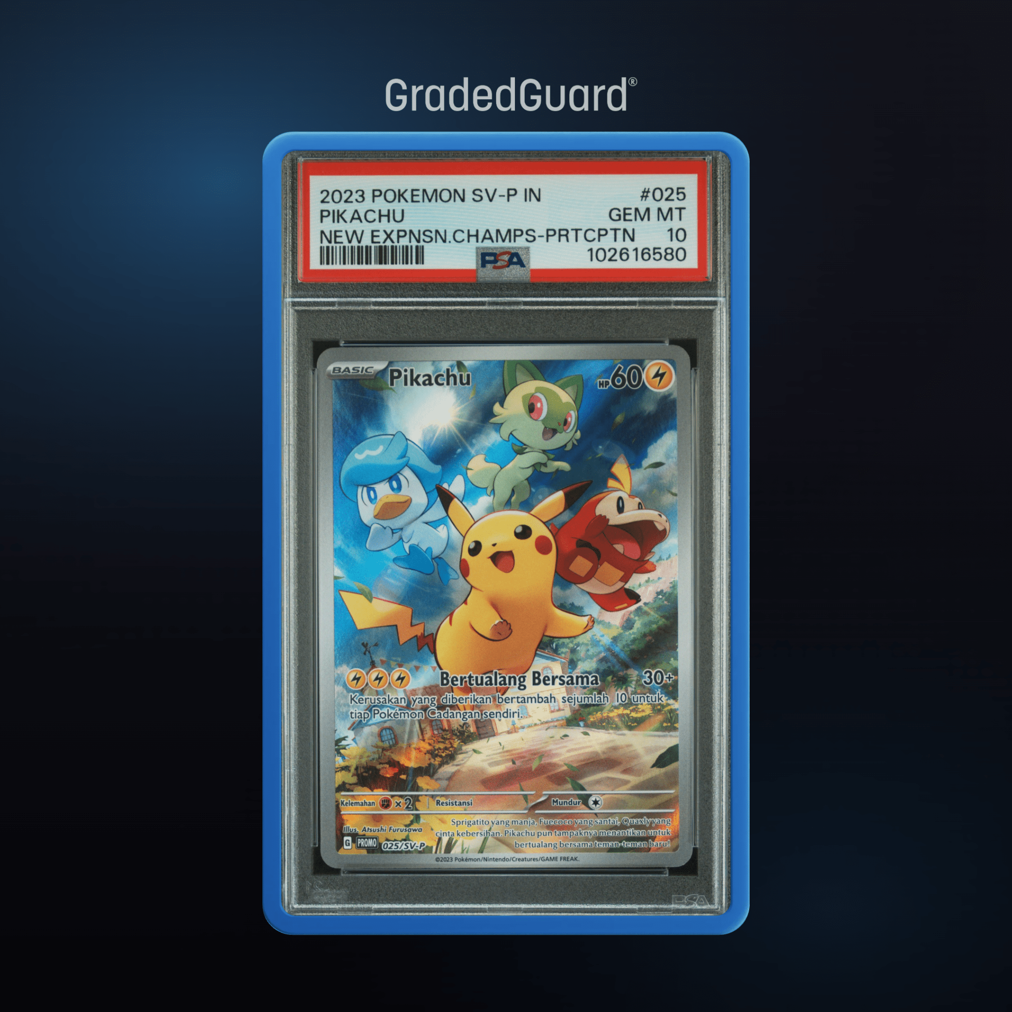 Pokémon – 2023 Scarlet & Violet Promos - Sv - P - Indonesian Pikachu 025 PSA 10 SLAB - TAKARA TCG
