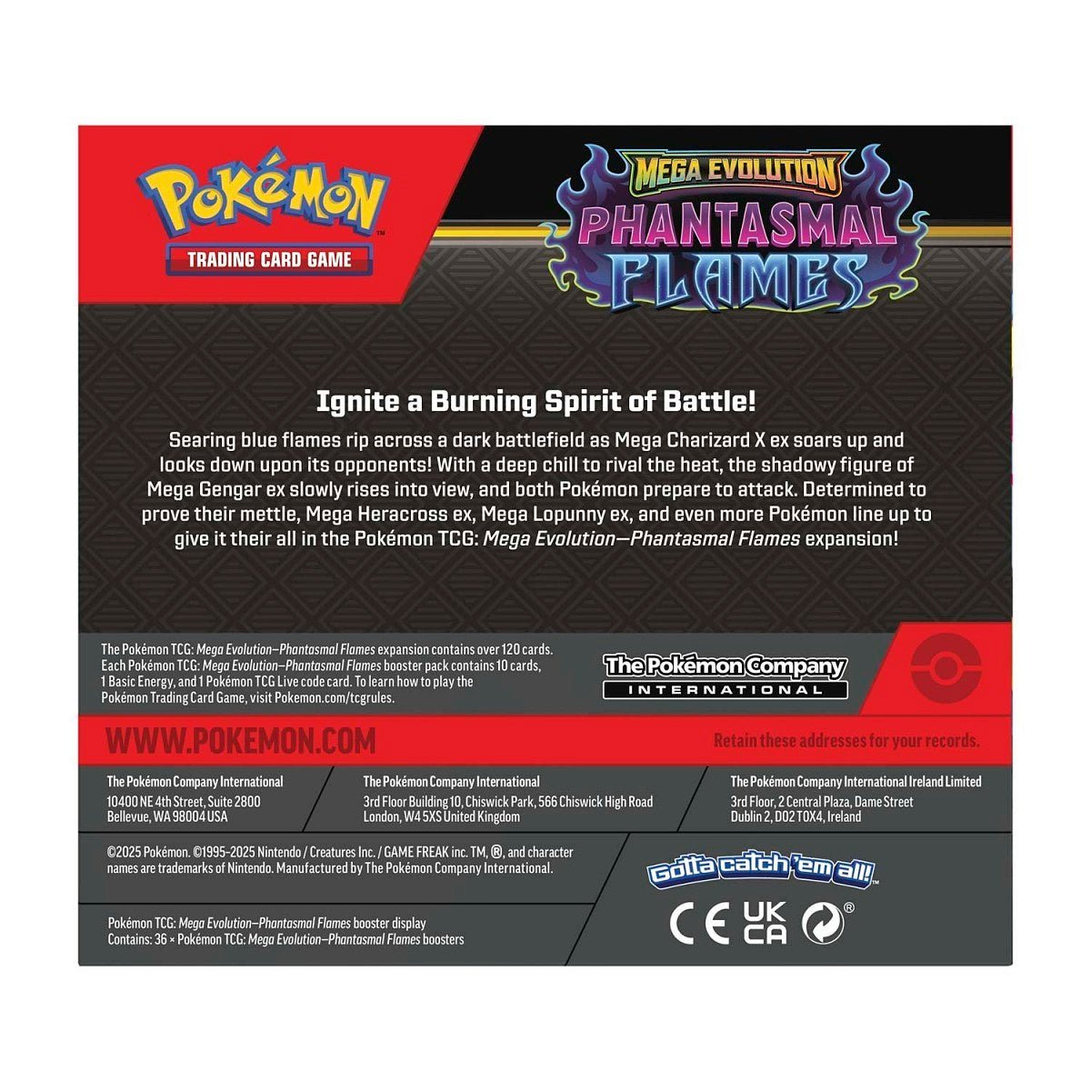 Pokémon – Phantasmal Flames – Booster Box - TAKARA TCG