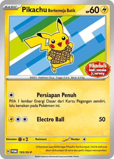 Pokémon – Pikachu Batik 155/SV-P – Indonesian Sealed Promo (Blue)