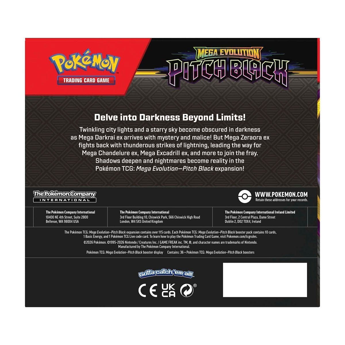 Pokémon – Pitch Black – Booster Box - TAKARA TCG