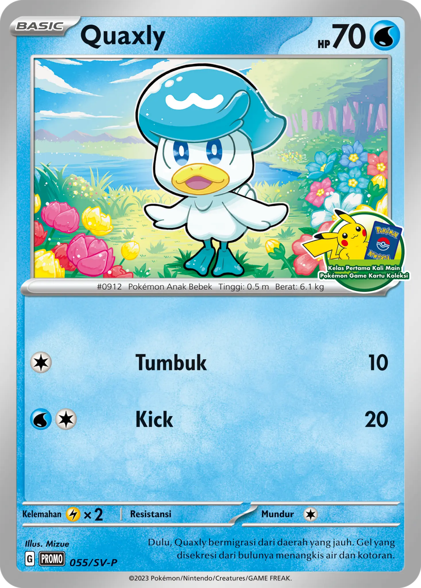 Pokémon – Quaxly – 055/SV - P Indonesian Sealed Promo - TAKARA TCG