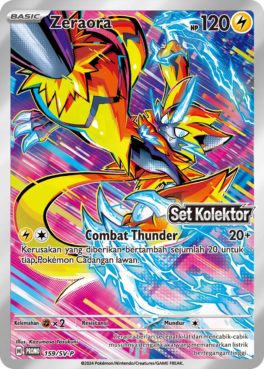 Pokémon – Zeraora 159/SV - P (Set Kolektor) – Indonesian Sealed Promo - TAKARA TCG