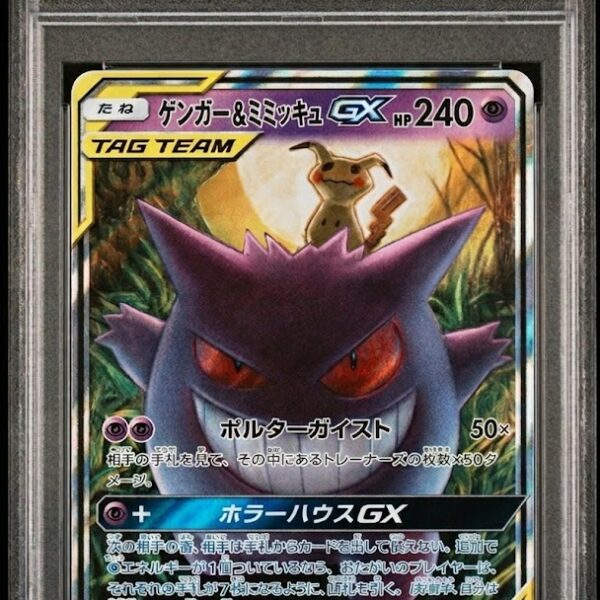 PSA 10 Gengar & Mimikyu Gx 038/095 Tag Bolt SM9 RR Holo Rare Japanese POKEMON